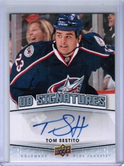 2010-11 Upper Deck UD Signatures Tom Sestito #UDS-TS Auto Blue Jackets